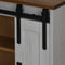 vidaXL - Hangkast - HALDEN - 2 - schuifdeuren - 75x22,5x70 - cm - grenenhout - wit