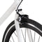 vidaXL - Fiets - met - vaste - versnelling - 700 - c - 55 - cm - wit - en - zwart