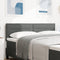 vidaXL - Hoofdbord - met - Lijnen - in - Donkergrijs - - - 140 - cm - Stof