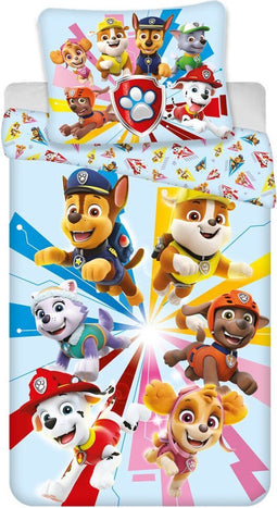 Paw Patrol Dekbedovertrek, Squad - 140 x 200 cm / 63 x 63 cm - Polyester