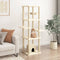 vidaXL - Kattenmeubel - met - sisal - krabpalen - 154 - cm - lichtgrijs