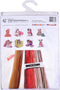 Thea Gouverneur - Borduurpakket met telpatroon - 730A - Voorgesorteerde DMC Garens - Kerst Puppy - Aida - 31 cm x 30 cm - DIY Kit