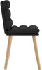 vidaXL - Eetkamerstoelen - 2 - st - stof - zwart