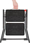 Huishoudtrap - Opstapje - Handy zwart 2 treden van 30x20cm