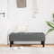 vidaXL - Donkergrijze - Bank - 113x57x39 - cm - Stof