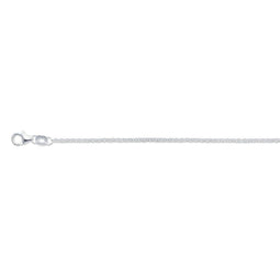 Glow - Ketting - Jasseronschakel 1.6 mm - Zilver 43 + 2 cm