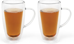 Bredemeijer - Dubbelwandige koffieglazen en theeglazen 295ml (set van twee stuks)
