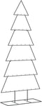 vidaXL - Kerstdecoratie - kerstboom - 210 - cm - metaal - zwart
