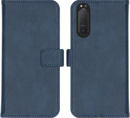 iMoshion Hoesje Geschikt voor Sony Xperia 5 II Hoesje Met Pasjeshouder - iMoshion Luxe Bookcase - Donkerblauw