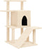 vidaXL - Kattenmeubel - met - sisal - krabpalen - 97 - cm - crèmekleurig