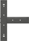 vidaXL - Bartafelpoten - 2 - st - T-vormig - 50x35x(100-101) - cm - staal - antraciet