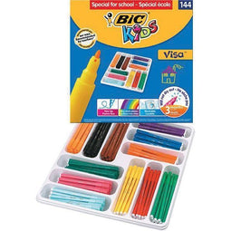 Bic Kids - Kids viltstift Visa 144 stiften (classpack)