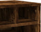 vidaXL - Printerkastje - 40x32x22,5 - cm - bewerkt - hout - gerookt - eikenkleurig