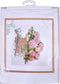 Thea Gouverneur - Borduurpakket met telpatroon - 2047A - Voorgesorteerde DMC Garens - Roze Hortensia - Aida - 44 cm x 39 cm - DIY Kit