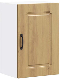vidaXL - Keukenwandkast - Kalmar - bewerkt - hout - artisanaal - eikenkleur