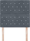 vidaXL - Hoofdbord - Cristal - Knop - Tufted - Donkergrijs - 100 - cm - Velours