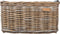 Basil Dorset Fietsmand L - Voor - Rotan - Grijs - Large