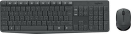 Logitech MK235 - Draadloos Toetsenbord met Muis - QWERTZ DE - Spatwaterdicht - Grijs