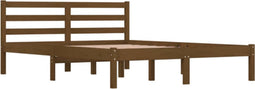 vidaXL - Bedframe - massief - grenenhout - honingbruin - 120x190 - cm