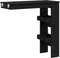 vidaXL - Wandbar - Tafel - - - Zwart - Eiken - - - 102x55x103.5 - cm - - - Gemaakt - van - Bewerkt - Hout