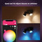 Philips Hue Fugato - opbouwspot - 2 slimme GU10 spots met 16 miljoen kleuren - zwart (2 stuks)