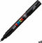 Verfstift posca pc1mc ef zwart | 6 stuks