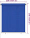 vidaXL - Rolgordijn - voor - buiten - 120x140 - cm - HDPE - blauw