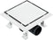vidaXL - Doucheafvoer - met - 2-in-1 - deksels - 18x18 - cm - roestvrij - staal