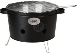 ProGarden Barbecue emmer met 2 handvatten 34,5 cm matzwart