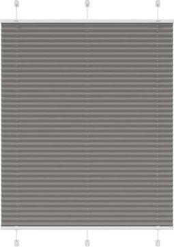 vidaXL - Plissé - rolgordijn - 110x150 - cm - stofbreedte - 109,4 - cm - antraciet