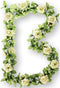 Basil Roses Flower Garland Bloemenstreng - Met Rozen - Wit