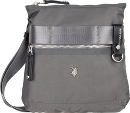 US POLO NEW WAGANER - Crossbodytas - Kunstleer - Grijs - 23,5 x 25 x 3 cm