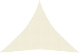 vidaXL - Zonnezeil - 160 - g/m² - 3x3x3 - m - HDPE - crèmekleurig
