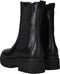Tamaris dames chelseaboot - Blokhak 5 cm - Zwart