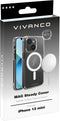 Vivanco Mag Steady - Backcover iPhone 13 Mini - Krasbestendig - Wit