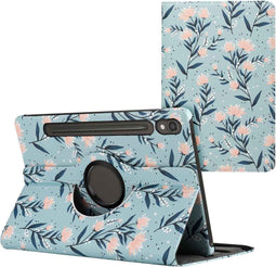 imoshion Tablet Hoes - Geschikt voor Samsung Galaxy Tab S9 11.0 inch - 360° Draaibare Design Bookcase 2.0 - Flowers