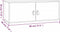 vidaXL - Wandkast - 80x30x30 - cm - massief - grenenhout - honingbruin