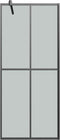 vidaXL - Inloopdouchewand - 100x195 - cm - transparant - gehard - glas