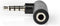 Nedis CAGP22980BK - 4-polige stereo-audioadapter - 90 graden hoek - Zwart