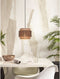 GOOD&MOJO Hanglamp Bhutan - Bamboe/Zwart - Ø25cm - - Hanglampen Eetkamer, Slaapkamer, Woonkamer