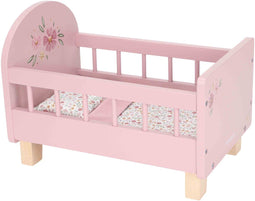 Little Dutch LD2517 - Houten Poppenbed - Soft Flowers - Roze