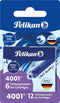 Pelikan TP/6 - Inktpatronen - Set van 6 - Blauw