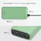 iMoshion® Powerbank 27000 mAh - Snellader & batterij-indicator - 18 Watt - Geschikt voor o.a. iPhone & Samsung - USB A, USB C & Micro USB - Groen
