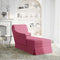 vidaXL - Chaise - longue - met - bolster - en - rechterarmleuning - fluweel - wijnrood