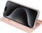 Dux Ducis - Geschikt voor iPhone 15 Pro - Slim bookcase hoesje - Rose Goud