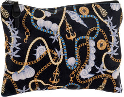 Toilettas DKD Home Decor Geel Zwart Polyester (16 x 1 x 22 cm)