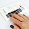 LAUED Nagelstickers - Nail Wraps - 16 Extreem Dunne Nagellak Stickers - Manicure Nail Art Folie - Black Goddess