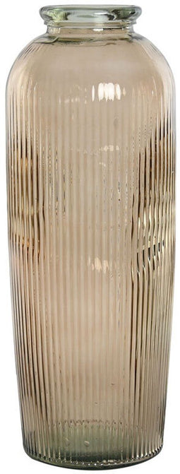 Vaas Home ESPRIT Taupe Gerecycled glas 30 x 30 x 72 cm