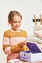 Plus-Plus Basic Reiskoffer - Bouwset 600 delige - Creatief constructiespeelgoed - Pastel Lila paars
