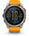 Garmin fenix 8 - Smartwatch - Titanium body Sapphire Glass 51mm - Grijs Oranje